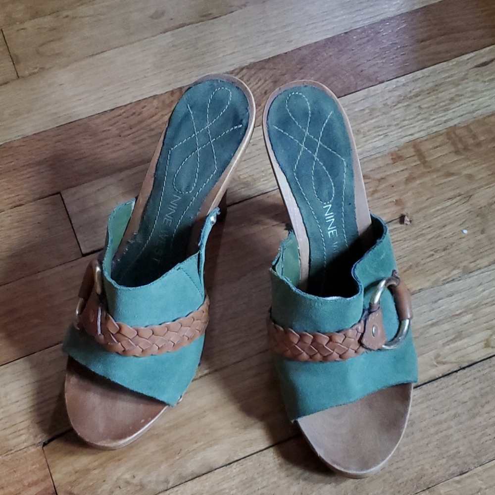 Nine west open toe heels